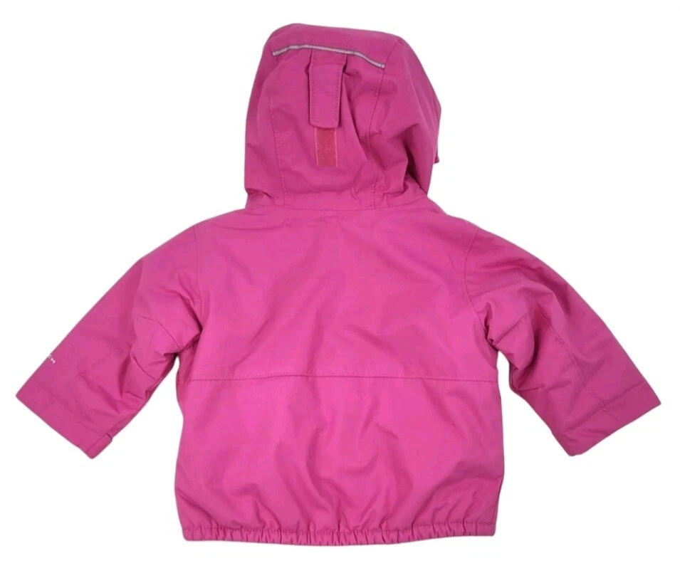 Chaqueta para nieve Columbia Buga Omni-Heat con capucha para niñas - rosa - niño pequeño 6-12 meses Foto 3 de 3