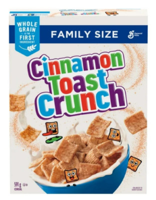 Cinnamon Toast Crunch Kids Breakfast Cereal, Family Size, 591g