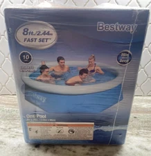 Bestway 8' x 26" Fast Set Inflatable Above Ground Swimming Pool w/o Filter Pump.