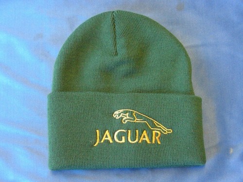 GREEN BEANIE HAT WITH JAGUAR LOGO BEAN1 