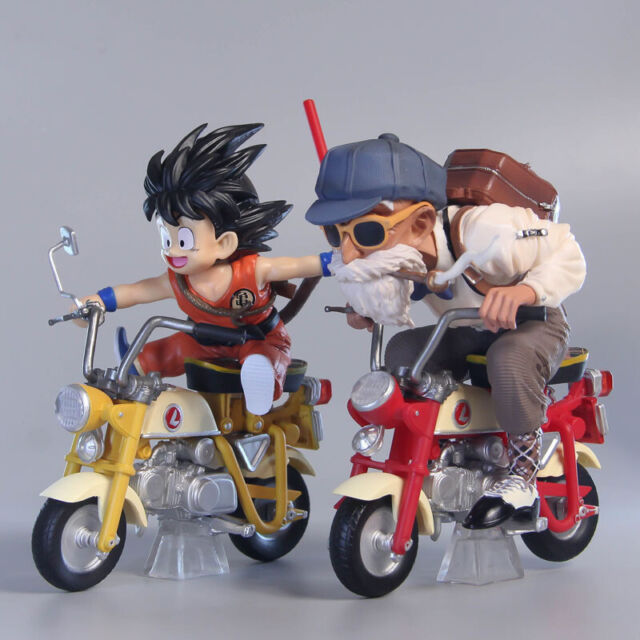 Dragon Ball Figure Son Goku Master Roshi Motorcycle Statue Boxed Toy Collection