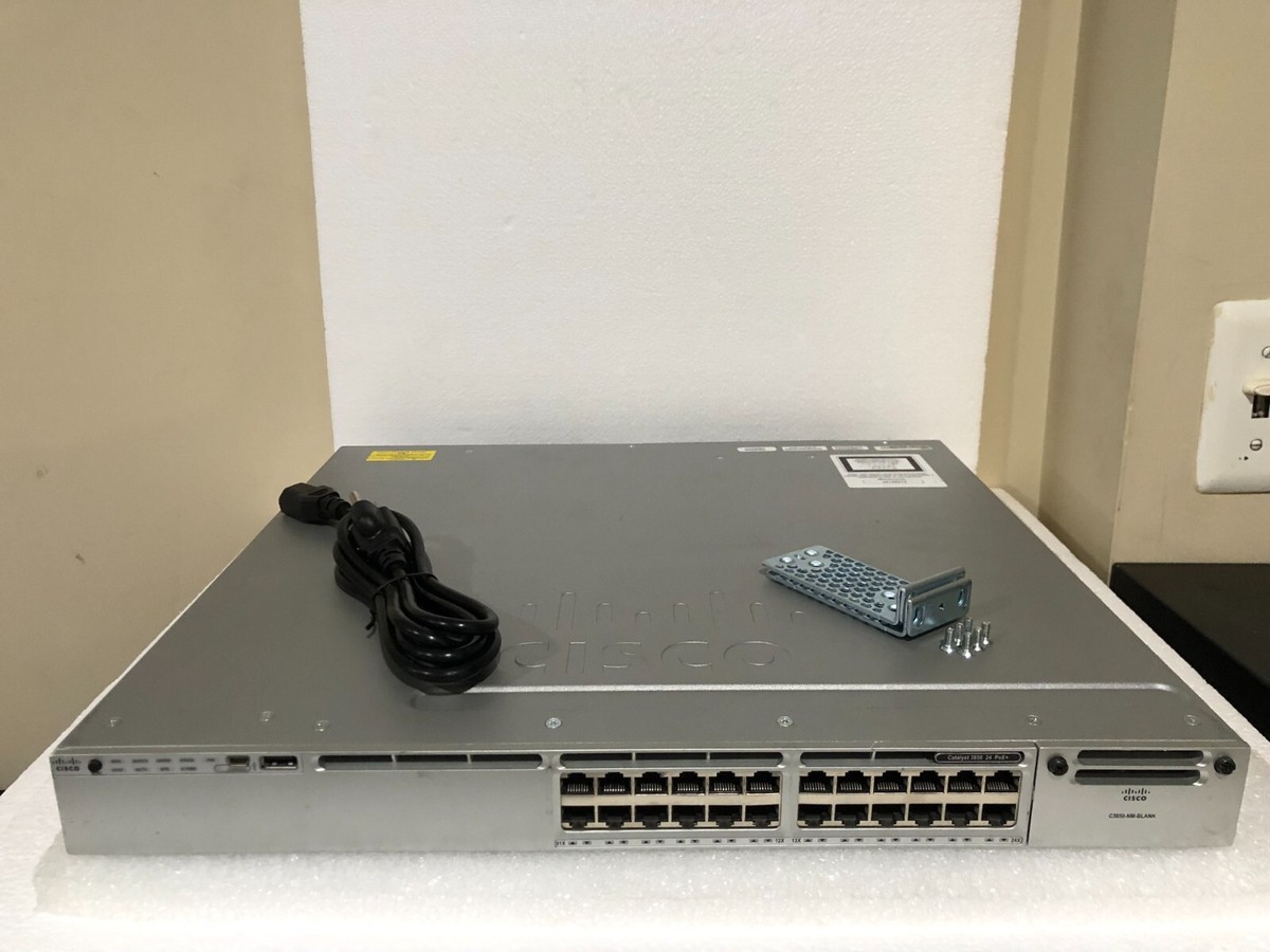 CISCO WS-C3850-24PW-S 24 Port Gigabit POE+ Switch 5AP WLAN CISCO WS-C3850-24PW-S 24 Port Gigabit POE+ Switch 5AP WLAN