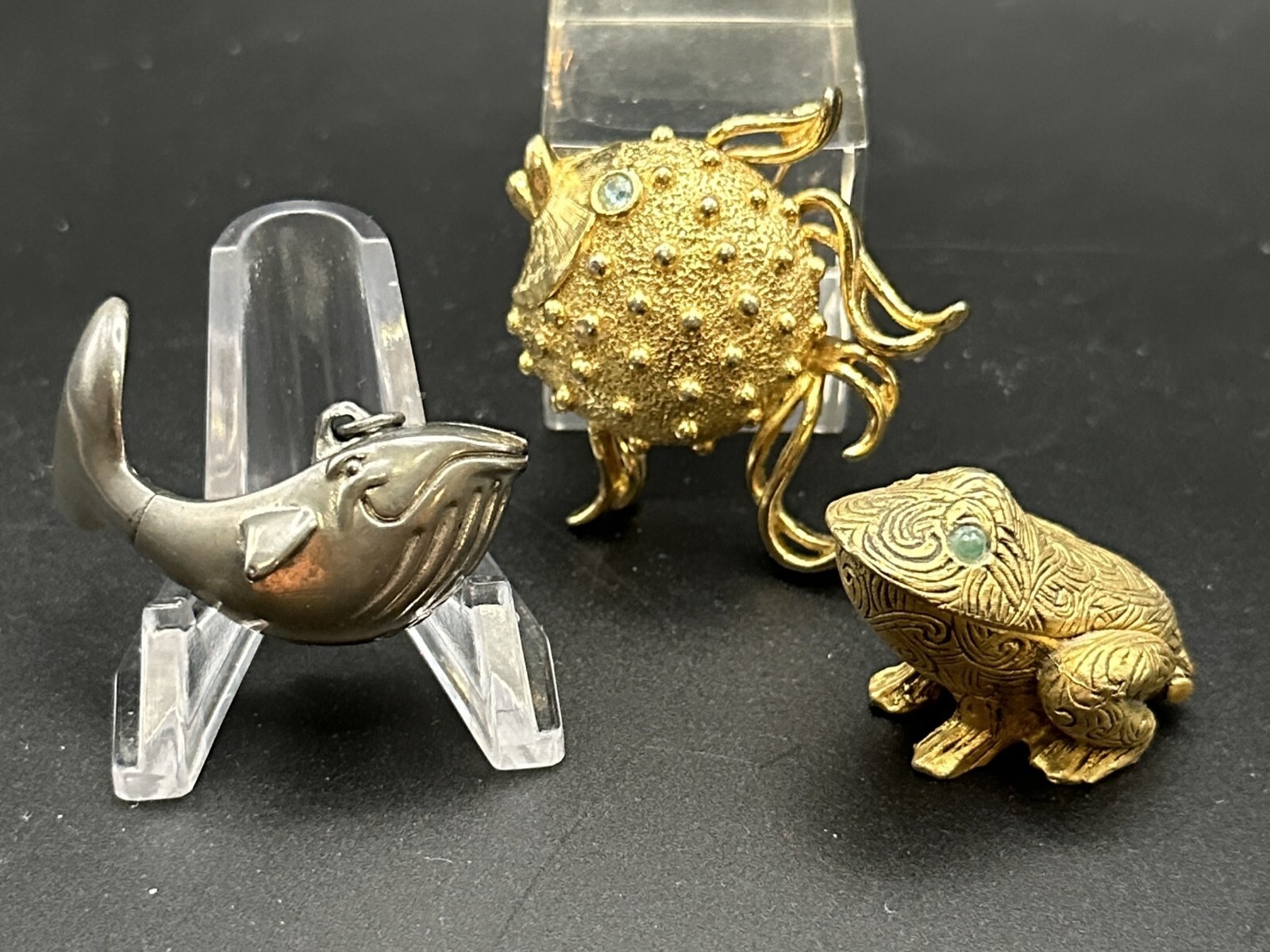 Max Factor & Fuller Brush Solid Perfume Fish Frog… - image 6