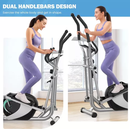 8 Level Resistance Magnetic Elliptical Machine Home Gym Workout Cross Trainer UK - Picture 4 of 13