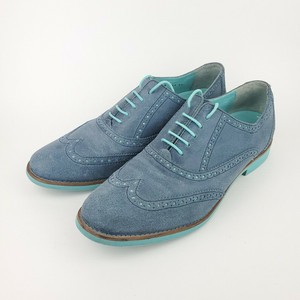 mens blue suede wingtip shoes