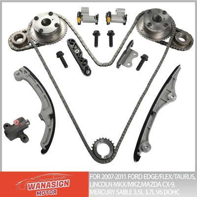 For Ford Edge Lincoln MKX Mazda 3.5 3.7 V6 DOHC Timing Chain Kit W/ VVT Sprocket