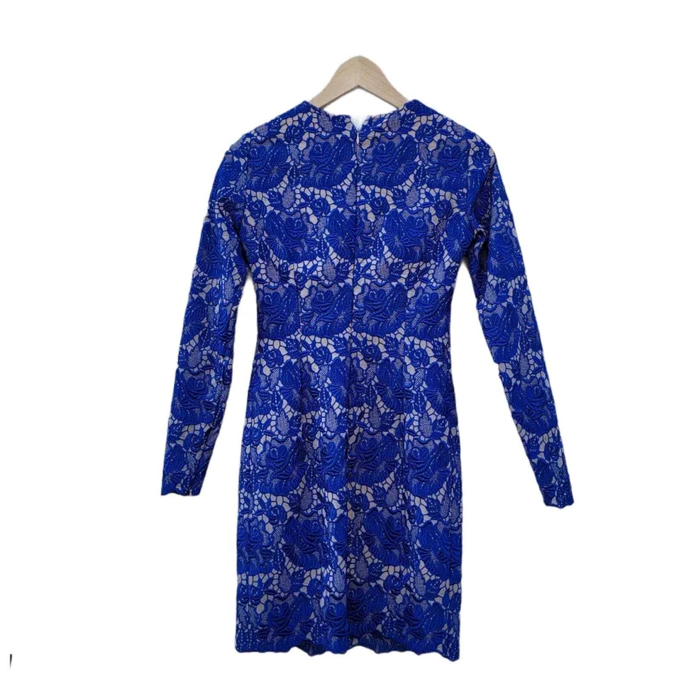 Stella McCartney Celia 蕾丝迷你连衣裙 34 小号 4 蓝色 — 第 4/4 张图片