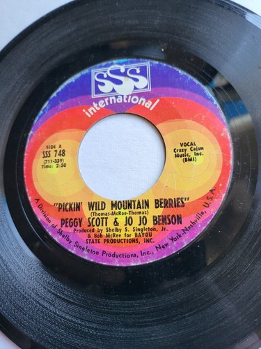 PEGGY SCOTT JO JO BENSON Pure Love and Pleasure Pickin 45 Record 1968 SSS 748 (c - Picture 6 of 6