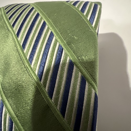Michael Kors Mens Silk Striped Diagonal Vertical Tie 60” x 3 3/4” - Picture 10 of 10