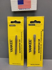 Stanley Yankee Bits 1 & 2 Flat Tip 133 233 135 331 332 68-346 347 For Craftsman