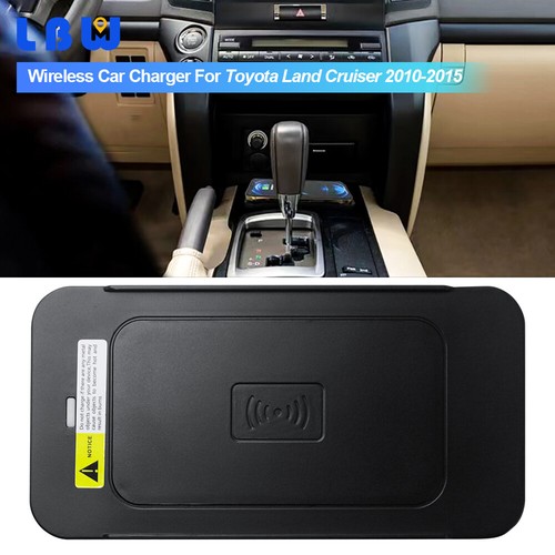Wireless Car Phone Charger Charging Pad Black For Toyota Land Cruiser