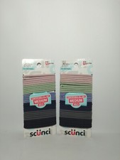 Lot of 2 - Scunci Elastics No Damage All Day Hold Medium 30 Pieces Per Pack.