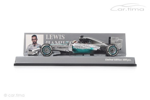 Mercedes AMG Petronas F1 W05 Hybrid Winner China GP Hamilton 2014 Minichamps 1:4 - Picture 3 of 3