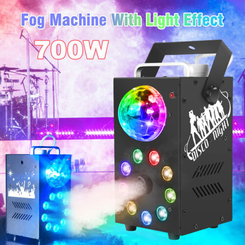 700W Smoke Effect Fog Machine LED RGB DJ Party Show Stage Fogger Smoker Remote