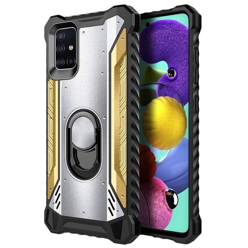 For Samsung Galaxy A51 5G Case Full Body Ring Stand Phone Cover + Tempered Glass - 第 14/37 張圖片