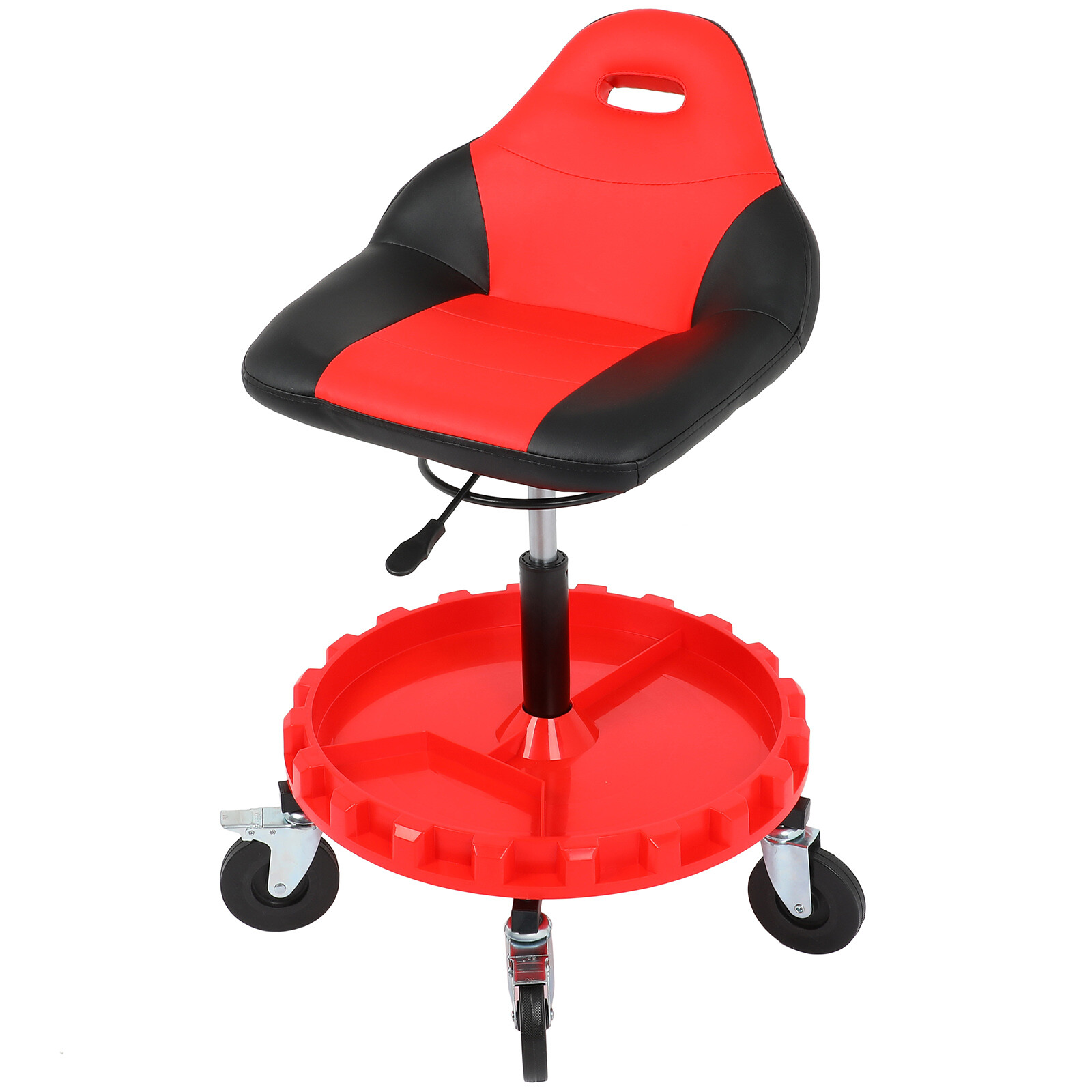 5 casters 400LBS Rolling Garage Stool Adjustable Mechanic Work Shop Seat New eBay