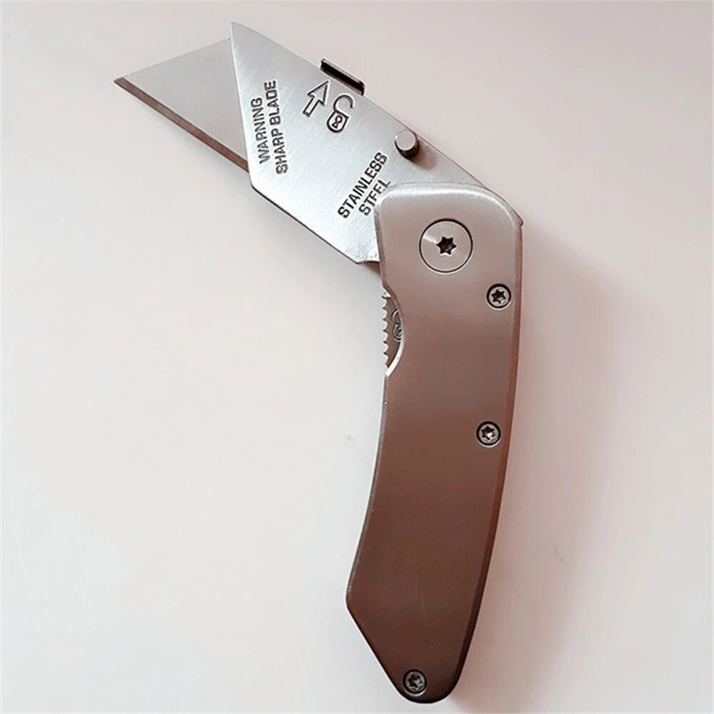 Foldable Hook Blade Cutter for Paper and Plastic Cutting