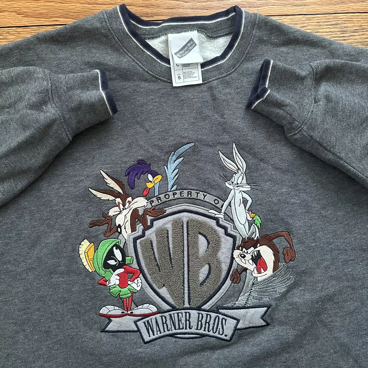 Looney tunes 2025 embroidered sweatshirts