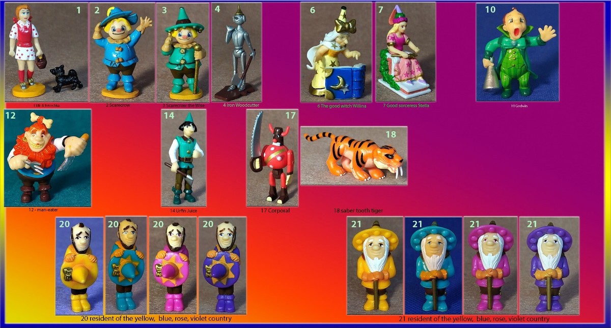 Wizard of the Emerald city. The country of Oz Kinder surprise 2009