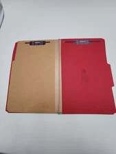 Pressboard legal folders 2 pocket dividers with fasteners 2 in exp. 10 pack