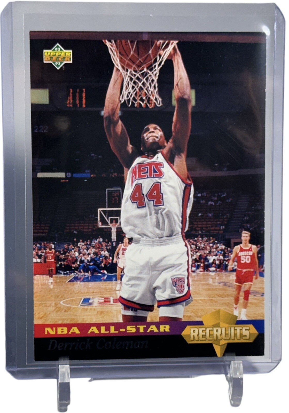 1992-93 Upper Deck NBA All-Stars Derrick Coleman Nets Card #28 W/Top Loader