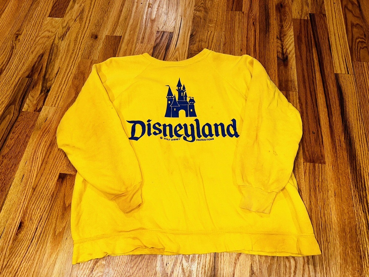 Unisex Vintage 50's/60s Yellow Walt Disneyland Sweatshirt