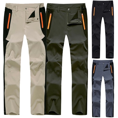 Men's Cargo Walking Trousers Rain Hiking Fishing Work Pants Bottoms Quick Dry - Picture 5 of 14