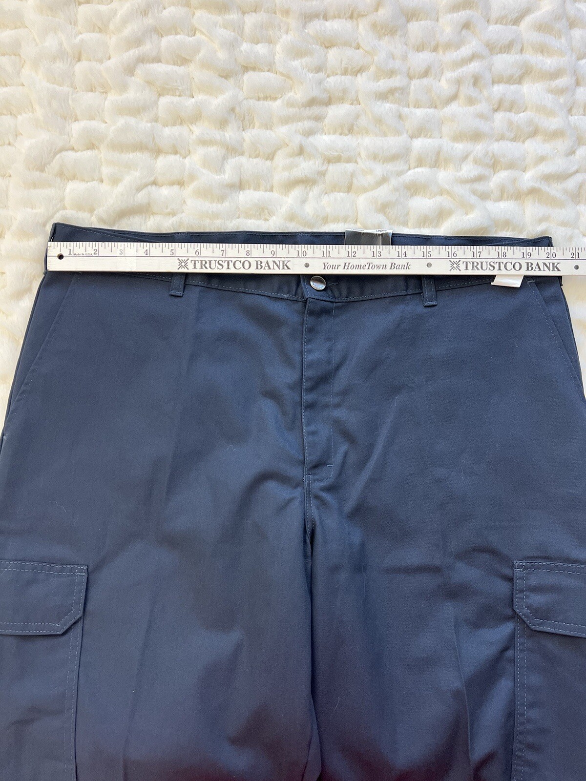 Dickies Loose Fit Cargo Work Pants Men’s Size 40X31 Navy Blue Straight Leg NEW image 6