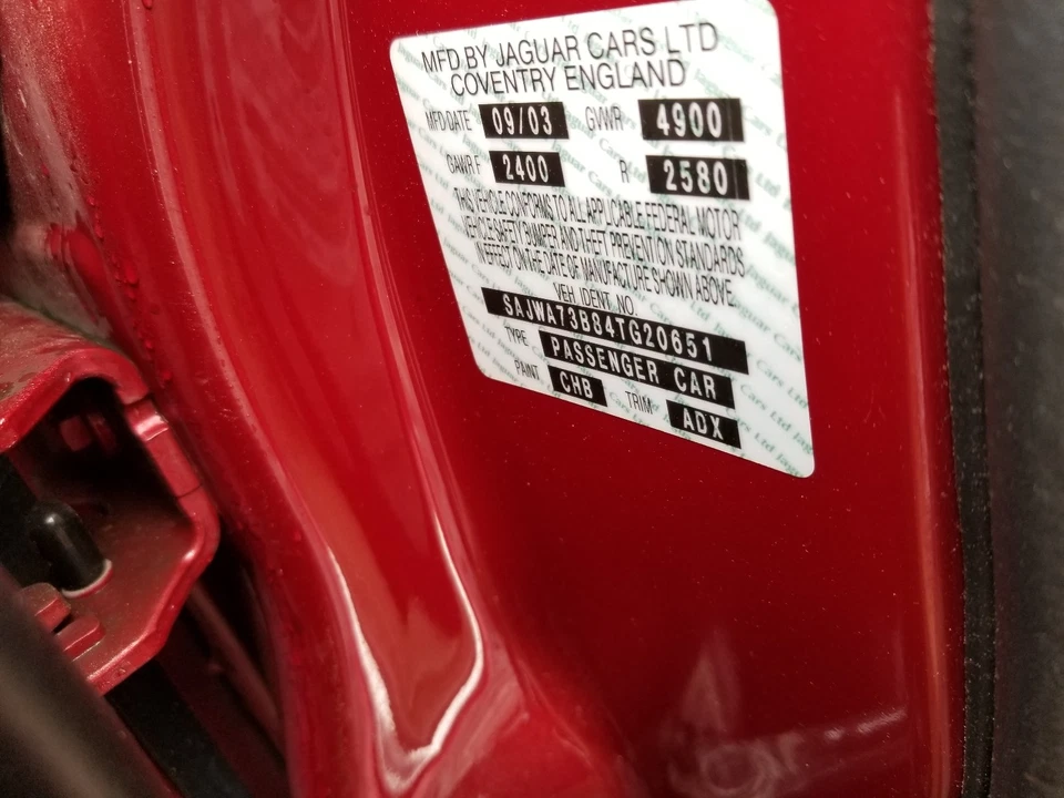 2004-2005-06-07-2008-2009 JAGUAR VANDEN  PLAS RIGHT REAR INTERIOR DOOR PANEL ADX - Image 3 of 3