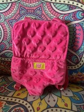 Build A Bear BAB Plush Pink Baby Animal Carrier Adjustable Straps Backpack