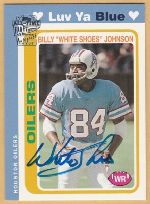 2004 TOPPS BILLY JOHNSON FAN FAVORITES CERTIFIED AUTO AUTOGRAPH CARD #FFA-BJ