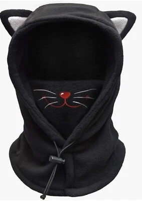 BLUEMARS Balaclava Double Fleece Facemask Cat