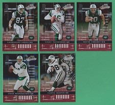 (5) card 2001 Playoff Absolute Memorabilia Jets lot Chrebet Martin Coles