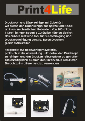 Düsenreiniger für Epson Drucker Druckkopfreiniger Düsenreiniger Druckkopftool