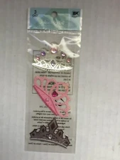 Jolees by You Boutique TIARA 3 pack gems glitter crafts cards scrapbook stickers