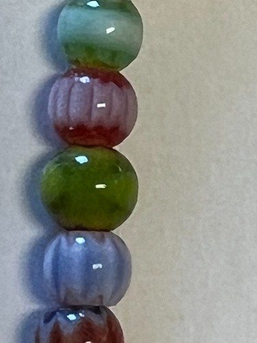 Milifiori Beads 75 Pcs Handmade Chevron 6mm Beads As Pictured 1 Strand Beads - Picture 7 of 17