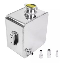 2L Universal Aluminium Alloy Water Coolant Header Overflow Expansion Tank Can T