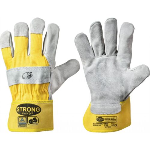 1 paire de gants de travail gant en cuir fendu de vache MAMMUT Strong Hand taille 8-12 - Photo 1/1