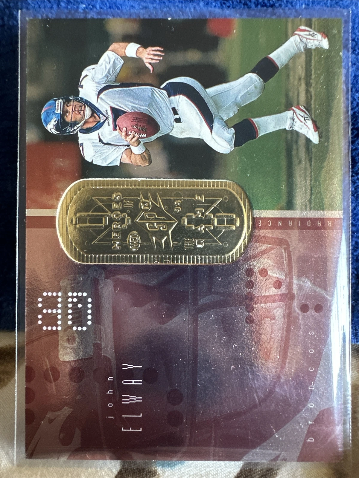 1998 SPx FINITE HEROES GOLD RADIANCE PARALLEL #177 JOHN ELWAY SP #47/100