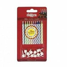 dekora - Candeline Compleanno Particolari | Candele Decorative di Colori Assorti