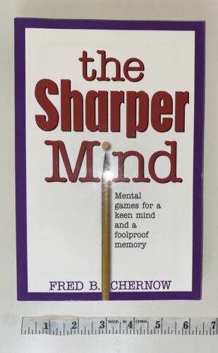 Libro de bolsillo de Fred B. Chernow The Sharper Mind: Memory Power Plus - Imagen 1 de 2