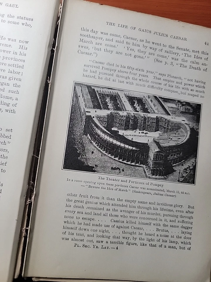 Antique 1923 Second - Year Latin Reader American Book Company - Image 4 of 4