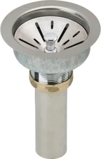 Elkay LK99FCS Deluxe Drain Kit with Stainless Steel Body for Fireclay Sink