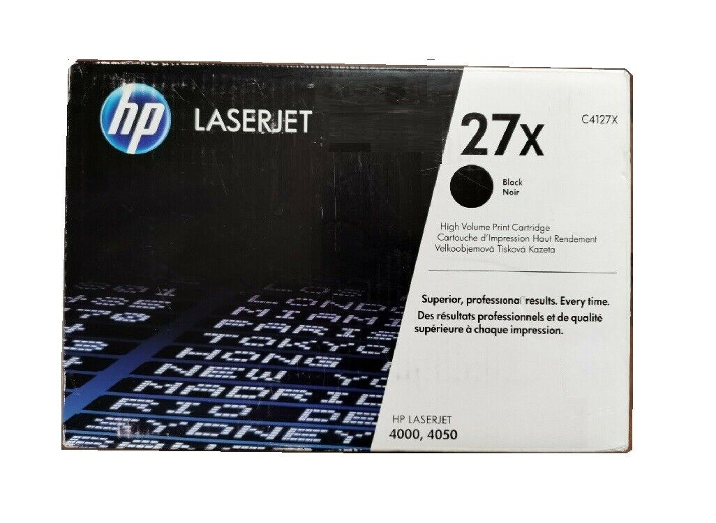 Toner ORYGINALNY HP Laserjet 4000 4050 4050N 4050TN - C4127X 27X Cartridge NOWOŚĆ-pokaż oryginalną nazwę Zapewnienie jakości, HOT