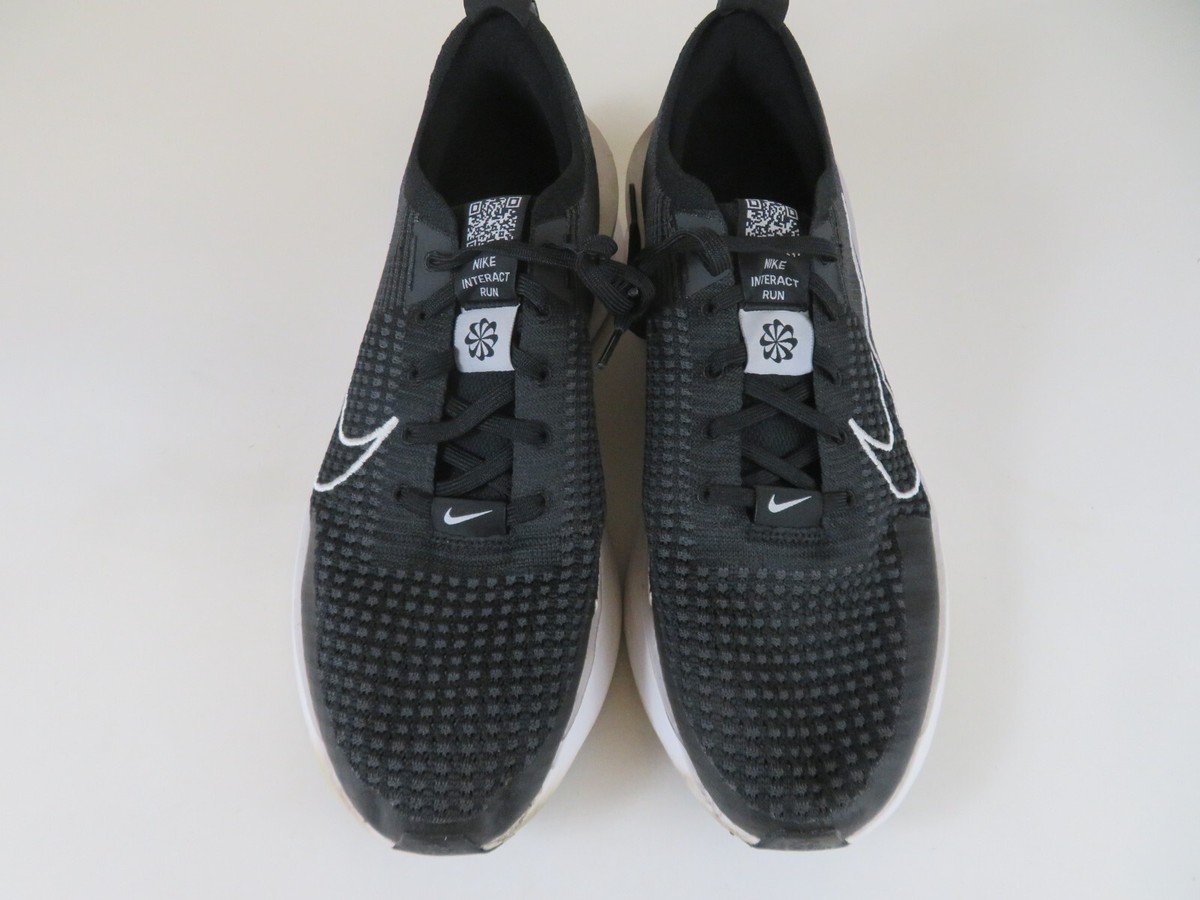 Nike Interact Run Mens 11 Shoes Black White FD2291-001 Sneaker