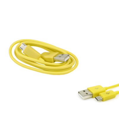 100 3FT MICRO USB DATA SYNC CHARGER CABLE YELLOW DROID HTC EVO ONE NEXUS KINDLE
