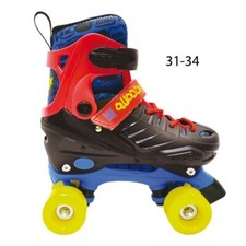 Pattini a 4 Rotelle per Bambino 31-34 Roller Stivaletto Regolabili Quad Freno