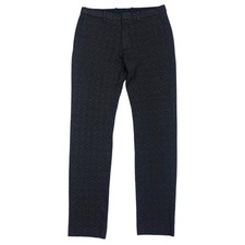 Theory Payton Pants Mens 32 Herringbone Ponte Black Viscose Polyamide 32x31.5