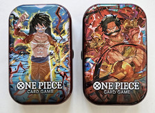 One Piece Card Game Tin Double Pack Luffy and Roger Set of Two TS-01 Bandai 2025