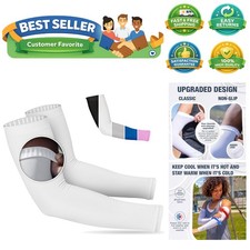 Cooling Arm Sleeves for Men  Women   Breathable, UV Sun Protection, Sports A...